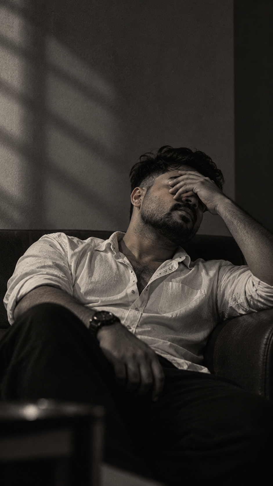 Sukhen Karfa — cinematic monochrome portrait